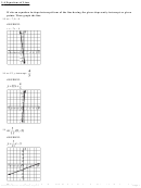 Equations Of Lines Worksheet With Answers