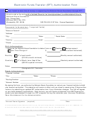 Electronic Funds Transfer (eft) Authorization Form