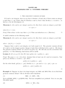 Prime Numbers, The Greatest Common Divisor Worksheet - Math 289