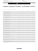 Pediatric Symptom Checklist - Youth Report (y-psc) Template