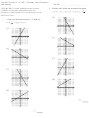 Graphing Linear Functions Worksheet With Answer - Algebra I Practice Cc.a.ced.2