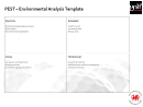 Pest - Environmental Analysis Template Printable pdf