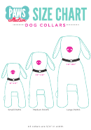 The Paws Collection Dog Collar Size Chart