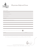 Physician Referral Form - Hospice Of Montgomery