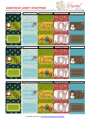 Christmas Candy Wrappers Template