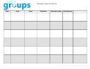 Weekly Sign Up Sheet - Grace Groups Printable pdf