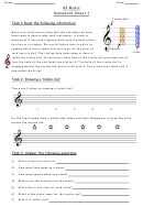 Homework Sheet 1 - S2 Music