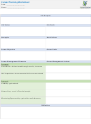 Career Planning Worksheet Printable pdf