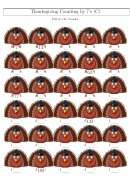 Thanksgiving Counting By 7's Worksheet With Answer Key