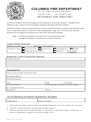 Form Gen-f9 - Information Request - Columbia Fire Department