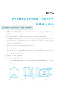 Visualising Solid Shapes Worksheet