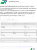 Immunization Non-medical Exemption Form - Religious And Personal Belief