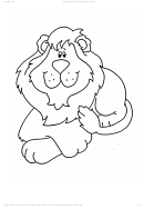 Lion Coloring Sheet Printable pdf