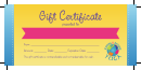 Yoga Gift Certificate Template