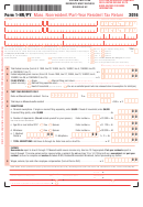 Form 1-nr/py - Mass. Nonresident/part-year Resident Tax Return - 2016