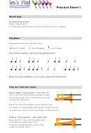 Thorn Practice Sheet Printable pdf