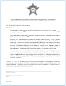 Vsa Form 3 - Virginia State Corporation Commission Registration Information