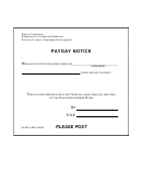 Form Dlse 8 - Payday Notice