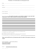 Freedom Of Information Act Request Form