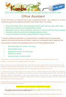 Sample Office Assistant Job Description Template