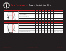 Two Five Apparel Travel Jacket Size Chart