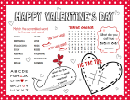 Valentine's Day Activity Sheet