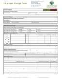 Fillable Employee Change Form - Adminplex Resource Services Inc. Printable pdf