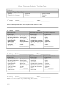 Minor Classroom Behavior Tracking Form Printable pdf