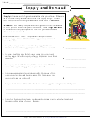 Supply And Demand Worksheet With Answer Key Printable pdf