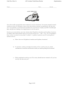 Unit Five (Part 1) Ap Calculus Take-Home Packet 5 Optimization Math Worksheet Printable pdf