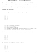 Sat Math Facts & Formulas Review Quiz