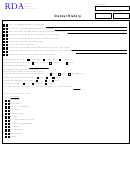 Fillable Dental History Form - Rda Printable pdf