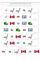Canada Day Picture Patterns (H) Worksheet With Answers Printable pdf
