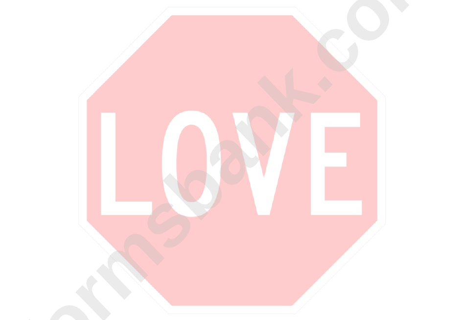Love Sign Template
