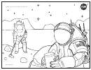 Nasa Astronaut Coloring Sheet Printable pdf