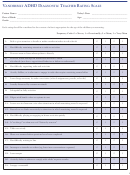 Vanderbilt Adhd Diagnostic Teacher Rating Scale Chart
