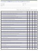 Vanderbilt Adhd Diagnostic Teacher Rating Scale Chart Printable pdf