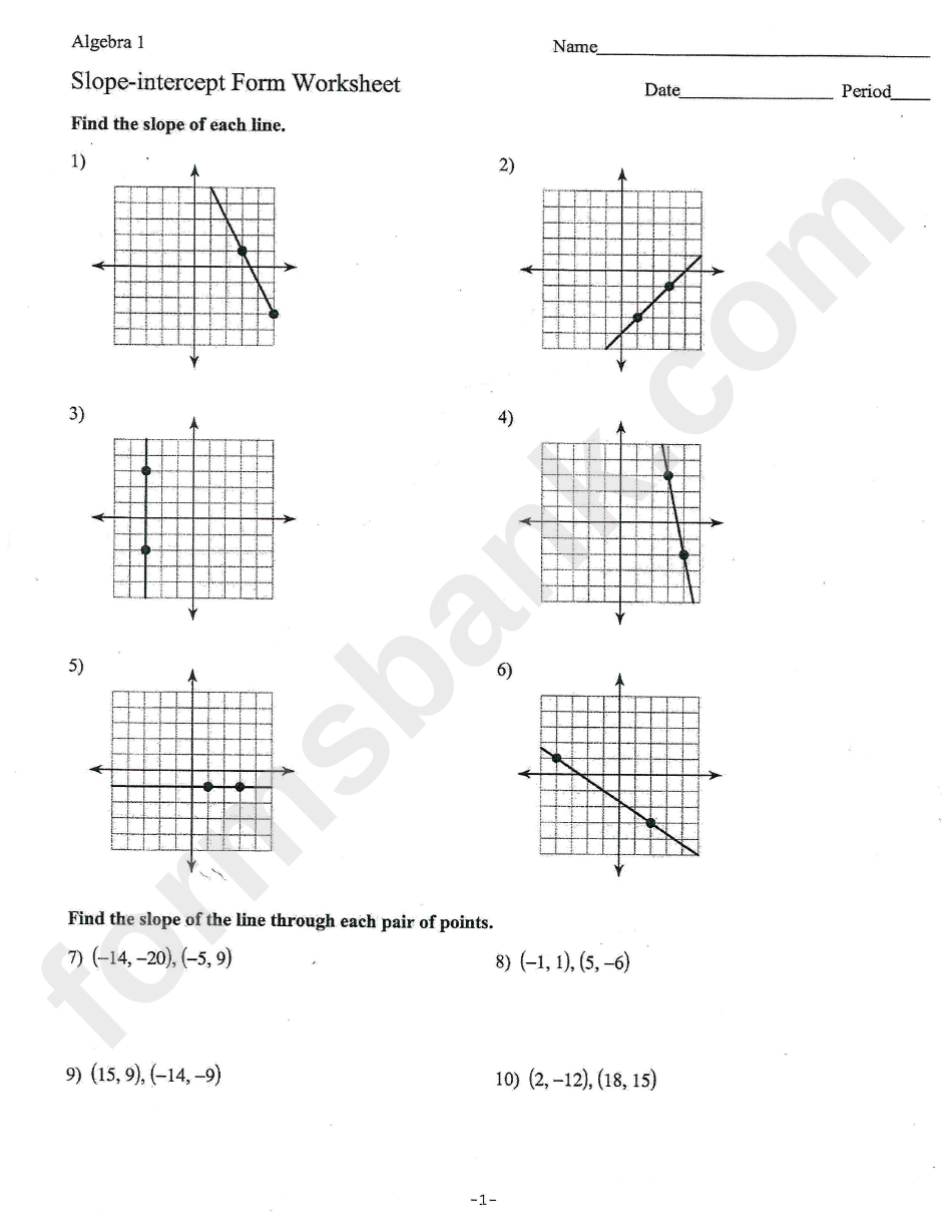 algebra-1-slope-intercept-form-worksheet-printable-pdf-download