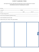 Event Planning Form Template