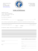 Letter Of Reference Template - State Bar Of Nevada