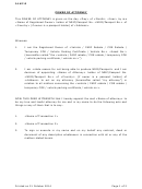 Power Of Attorney Form Sample Printable pdf