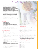 Bride's Checklist Template