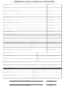 Emergency Contact/parental Consent Form