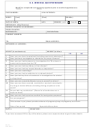 Form Iv-18 - U.s. Medical Questionnaire Printable pdf