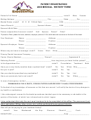 Patient Registration And Medical History Form - Glacier Valley Endodontics Printable pdf