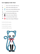 Cat Applique Template Printable pdf