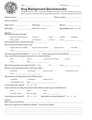 Dog Background Questionnaire - Hawaiian Humane Society