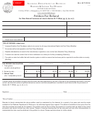 Form B&l: Mft-prou - Petition For Refund