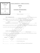 Codicil To Last Will And Testament Form Sample Printable pdf