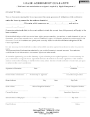 Lease Agreement Guaranty Template